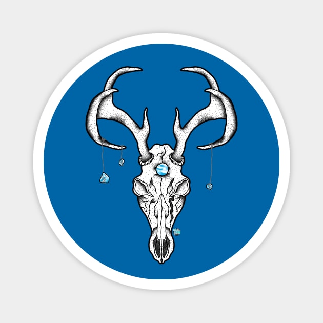 Deer x Moonstone Magnet by ColorMix Studios